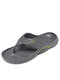 Men Home Non Slip Soft Soled Beach Water Casual Flip Flop Slippers - Gray