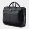 Men Multifunction Multi-pocket 15.6 Inch Laptop Bag Briefcase Business Trip Handbag Crossbody Bag - Black
