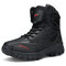 Men Outdoor Slip Resistant Hiking Ankle Desert Boots - Black