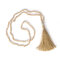 Bohemian Handmade String Beads Crystal Tassel Pendant Necklace Buddha Head Pendant Long Necklace - 14