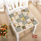 Vintage Lace Bread Pastoral Style Printing Flower Cotton Seat Cushion Sit Pad Mat Pillows - #8