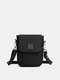 Women Nylon Brief Waterproof Lightweight Small Crossbody Bag Shoulder Bag - Black
