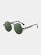 Unisex Metal Full Round Frame UV Protection Fashion Avant-garde Sunglasses - #08