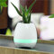 Honana FGP1 USB bluetooth Music Flowerpot Electrostatic Induction Night Light Flower Pot - White