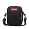 Women Nylon Outdoor Crossbody Bag Solid Leisure Shoulder Bag - Black