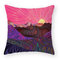 Fodere per cuscini in lino con paesaggio astratto e tramonto moderno Decorazioni per la casa - #2