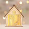 Wooden Santa Claus Snowman Elk Night Light Christmas Gift Hanging Wood-made Mini House  - #1