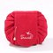 Corduroy Convenient Storage Bag Foldable Cosmetic Bag For Women - Red