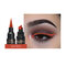 12 Colors Double Head Eyeliner Pen Fluorescence Liquid Eyeliner Triangle Stamp Pen Eye Makeup - 05
