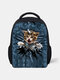 Animal Creative Cartoon Cute Cat Casual Style Backpack Schoolbag - #01