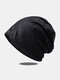Women Lace Calico With Broken Rhinestones Breathable All-match Beanie Hat - Black