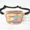 Women Harajuku Style Reflective Laser Waist Bag Adjustable Chest Bag Personality Sling Bag - Champagne