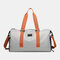 Separate Dry And Wet Gym Bag Woman Man Luggage Bag Travel Bag Portable Leisure Yoga Bag cylinder Bag - Gray