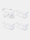 1/2/4PCs Plastic Double Layer Drawer Multifunction Kitchen Refrigerator Beverage Storage Organizer Box - #04