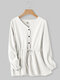 Solid Color Long Sleeve Bandage Casual Blouse For Women - White