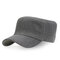 Mens Simple Stylish Cotton Flat Roof Trucker Hats Outdoor Casual Visor Baseball Caps - Light Grey