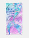 1 PC Double Sided Microfiber Quick Drying Mermaid Colorful Bath Towel Printed Beach Towel Beach Swimming Bathing Vacation Sandy Blanket - Multicolor