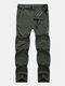 Mens Flexible Thin Breathable Pants Quick-dry Solid Color Outdoor Hiking Trousers - Army Green