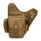 Army Fans Bag Hiking Outdoor Camera Bag Travel Versatile Shoulder Chest Bag - Brown