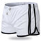Mens Breathable Sport Sleepwear Casual Bodybuilding Shorts for Men - White