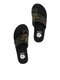 Large Size Breathable Mesh Leopard Thumb Flat Slippers For Women - Army Green