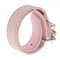 Adjustable Pet Dog PU Leather Collar Buckle Puppy Bling Rhinestone Neck Strap - Pink