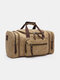 मेनिको मेन्स कैनवस आउटडोर लार्ज कैपेसिटी कैजुअल ट्रैवल बैग टोट क्रॉसबॉडी बैग शोल्डर बैग - हाकी