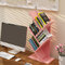 Tree-Shaped Small Bookshelf Desktop Bookshelf Office Storage Storage Rack - Pink