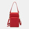 Women 6.5 inch Touch Screen Bag RFID Blocking Handbag - Red