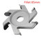 75-100mm Diameter 16mm Bore Silver Hexagonal Blade Power Wood Carving Disc Angle Grinder Attachment  - #2