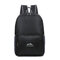 Nylon Folding Lightwight Backpack Shoulder Bag Outdoor Sports Bag - Black