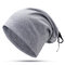 Women Bow Turban Hat Streamer Casual Wild Pearl Warm Hat Outdoor Windproof Cotton Hat - #04