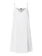 سوليد سباجيتي حزام فستان كاجوال للنساء - أبيض