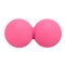 Peanut Shaped Massage Ball Physical Therapy Myofascial Release Yoga Train Equipment Fitness - Rose
