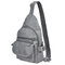Waterproof Nylon Crossbody Bag Outdoor Shoulder Bag Casual Chest Bag For Men - Grey