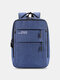 Men Multifunction USB Charging 14 Inch Laptop Bag Travel Backpack - Blue