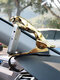Universal Car Leopard GPS Navigation Dashboard Phone Holder 360 Degree Phone Mount Clip Stand Bracket - Gold