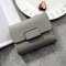 Women Stylish PU Leather Multi-slots Short  Wallet Card  Holder Purse  - Light Gray
