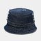 Unisex Denim Broken Holes Made-old Fashion Outdoor Sunshade Bucket Hat - #03
