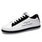 Men Stylish Synthetic Leather Sports Slip Resistant Casual Sneakers - Black