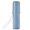 Dual Use Tooth Mug Wheat Straw Portable Toothbrush Toothpaste Holder Double Cups Container for Trave - Blue