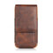 Man Business PU Phone Wallet Card Bag Wallet Purse Dual-Use Waist Bag - Brown