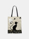 Women Cute Black Cat Handbag Shoulder Bag Tote - #03