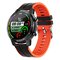 1.3'' Full-round Touch Screen 60 Days Standby Heart Rate Blood Pressure Monitor Customized Dials IP68 Water Resistant Smart Watch - Orange