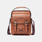Men's Retro Shoulder Bag Casual Backpack Messenger Bag Crossbady Bag - Brown 1