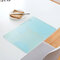Simple Geometric Waterproof Table Mats Pot Bowl Anti-Heat Insulation Pad - Blue