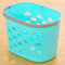 Portable Shopping Tote Basket Table Kitchen Storage Box Hand-held Bathroom Storage Baskets  - Blue