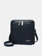 JOSEKO महिला पु कृत्रिम चमड़ा फैशन आरामदायक बहुमुखी क्रॉसबॉडी बैग मोबाइल फोन बैग महिला - काली