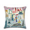 1 PC Creative Cartoon Graffiti City View Linen Cushion Cover Home Sofa Decor Office Throw Pillow Cover Pillowcase - #5