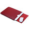 For 11''12''13''15'' MacBook Air/Pro Laptop Sleeve Case Storage Envelope Bag - Wine Red